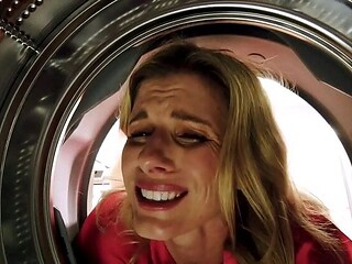 Hot Step Mom Cory Chase Gets Stuck in Dryer and Fucked Hard in the Ass - Luke Longly