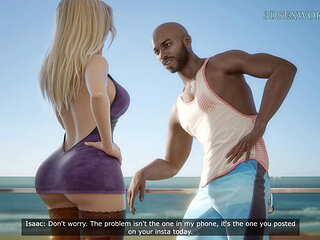 Big Ass Milf MIA Cheating her Husband with Monstrous Black Cock (Realistic 3D Gameplay)