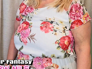BBW Wife 477: Heels and Pantyhose Fantasy with Big Tits Mature Amateur MILF Cheating Slut Mom and Aunt