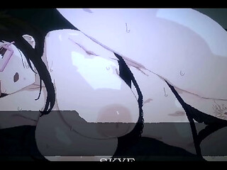 2D Hentai Game - Hentai Girl with big tits and glasses milk you dry   bonus scene