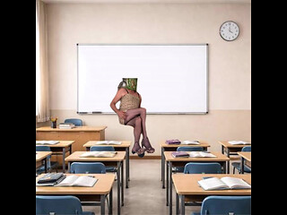 I can't focus on the lesson My teacher is very sexy.