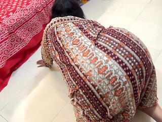 Big Ass Egyptian Hot Maid Stuck Under Bed & Naked Her Ass