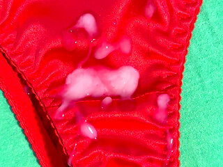 Cum on wife's panties 15