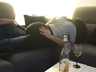 Hot amateur wife cheating with lover - hubby films foreplay before sex