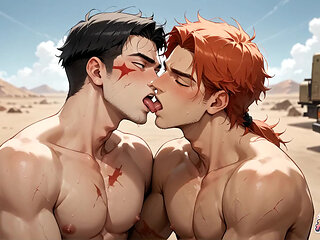 Unleash the Gay Muscle Cumshot Storm in the Desert - the Greatest and Hottest XXX!