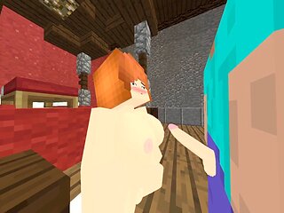 Minecraft anime hentai featuring Xhatihentai and Jenny mod