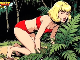 White Wife Nancy Becomes a Bitch for a Big Black Jungle Cock