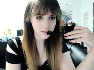 Curly Blonde Teen Records Solo Dildo Masturbation More at
