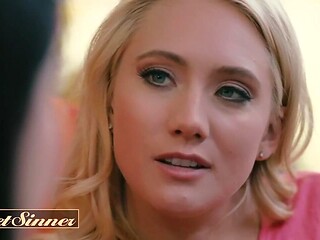 AJ Applegate & Yhivi get dominated in S&M 3some