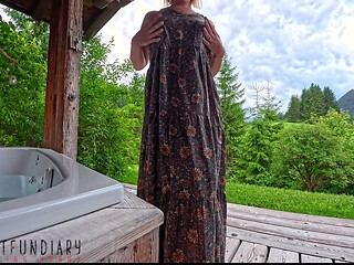 Barefoot Hippie Girl Risky Outdoor Fuck Ends with in Cum Dripping Pussy Squirt - Projectfundiary