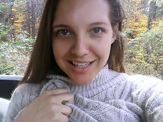 Busty brunette solo masturbation