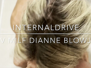 POV MILF Dianne giving blowjob