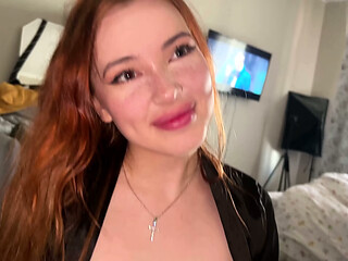 Red-Haired Beauty Shares Raw Home Sex Tales from a Real Couple -1