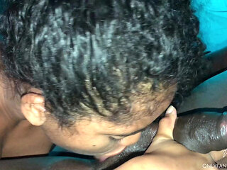 Cute Brunette Gives Her Best Friend a Delicious Blowjob