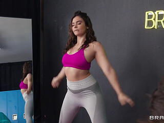 Brazzers - Violet Starr and Nina White Show off Their Leggings, Leg Warmers and Tight Asses
