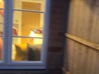 Returning Home and My Chastity Sub Is Still Waiting for Me in the Window