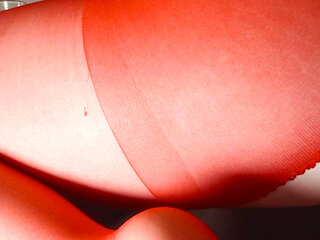 Anal Fisting in Red Pantyhose