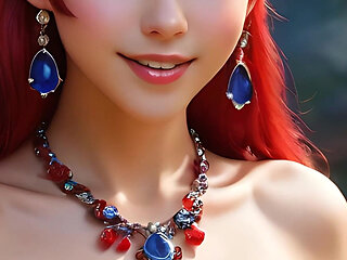 Cartoon Style Artistic Nude Adult Woman Eating Sloe - Ai Slideshow