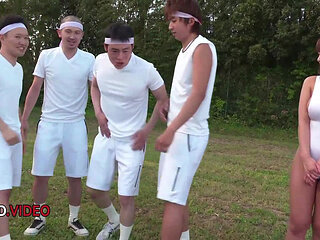 Japanese MILF Outdoor Orgy Adventure With Sara Saijo