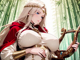 Blonde Queen in Red & White! Private Lazy Moments, White Fluid Stains Everywhere, Kneeling by the Mirror Waiting for You!