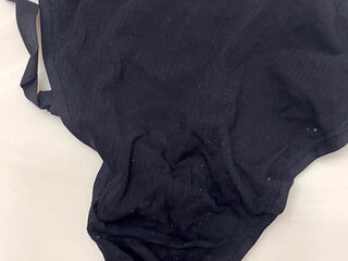 Cumming on her wet panties