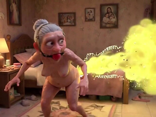 Granny Farting Heavily in Bedroom - Long & Stinky Farts