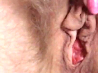 Hairy Pussy Masturbation Close up