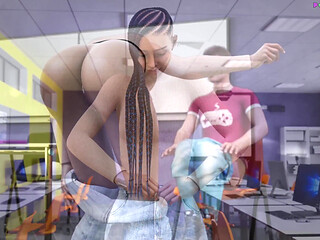 MILFs of Sunville by L7team - Hot Black Teacher Has Rough Sex with White Student 78