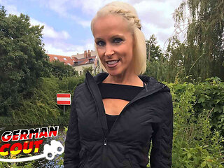 German scout - fit German mature Sophie Logan pickup and rough fuck