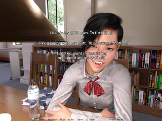 Sydney's Thrilling Tits Fuck Offer in The Library