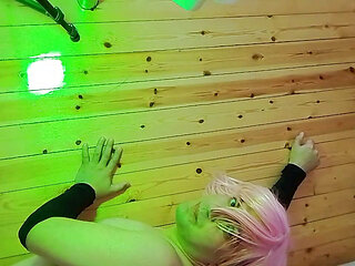 Femboy Enjoys Self-Oil Massage on His Big Butt