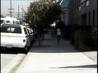White guy's cock sucked by busty girl then he fucks her black pussy