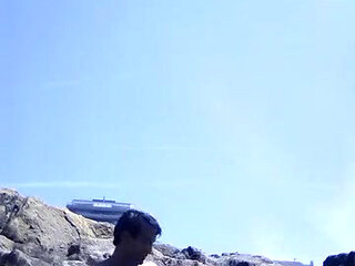 Very horny on the nudist beach