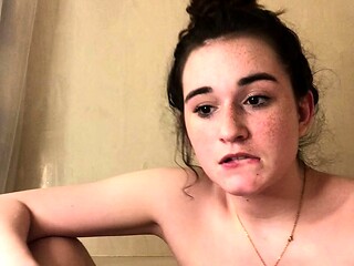 Small titted brunette amateur anal nailed at home