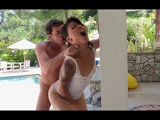 Blowjob movie with aristocratic Dana Vespoli from MILF & GRANNY STORE