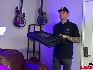 Hot Redhead Fucks The Pizza Delivery Guy - AlexLegend