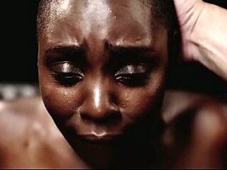 Ebony milf dominates and takes a huge creamy load to her face