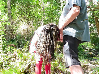 I Lick All the Cum of Sugardaddies Cock on a Secret Beach After Our Hike