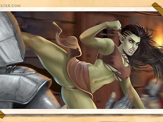 Epic 3D anime hentai adventure with huge dicks and big asses