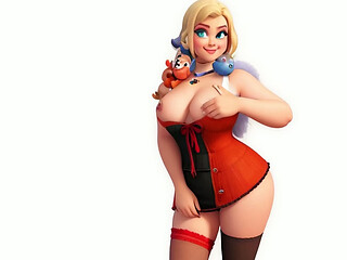Granny Carmen&rsquo_s Harley Quinn: A Puddin'_ Free Sexual Escapade - An AI Animated Adventure