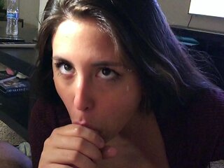 Blowjob and handjob by amateur czech babe