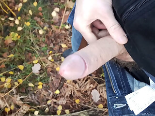 hab im Wald gewichst