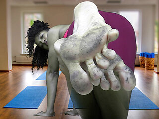 Dirty Sweaty Yoga Foot Worship