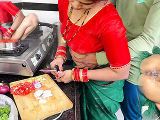Desi Bride Komal Fucked Hard by Brother-in-Law in Kitchen - Hot Indian Wedding Night Sex