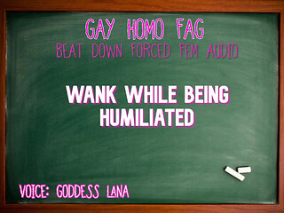 Wank While Being Humiliated Gay Homo Fag Audio