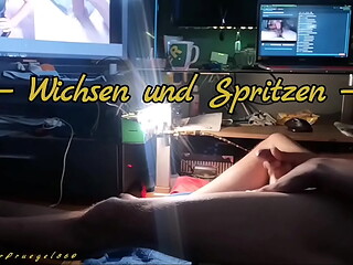  Mein Pruegel geil am Wichsen und sch&ouml_n Spritzen 