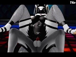 Horny BBW gets her big ass and huge tits played with in a virtual reality club.