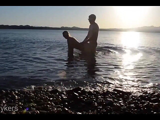 Romantic Sex at a Public Beach
