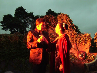 Lady Macbeth expostulates her husband to think about witches oracular utterances