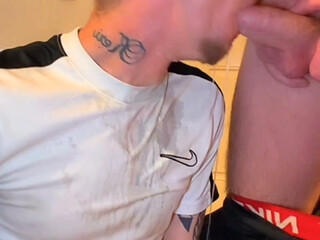 Young Chav Swallows DILF Piss and Fucks Him Raw